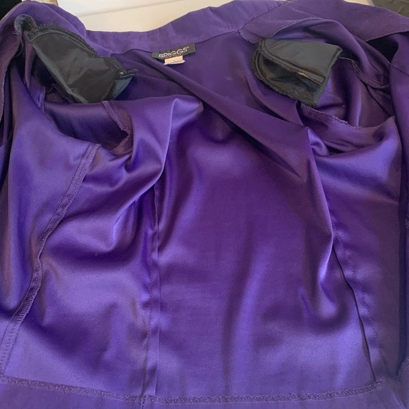 Vintage Women’s Size 8 Medium Vibrant Purple Full Zip Blazer Jacket - Picture 7 of 9
